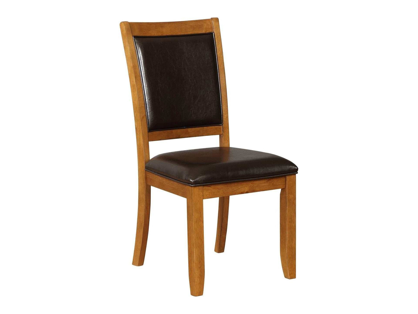Nelms Deep Brown & Black Side Chairs (Set Of 2)