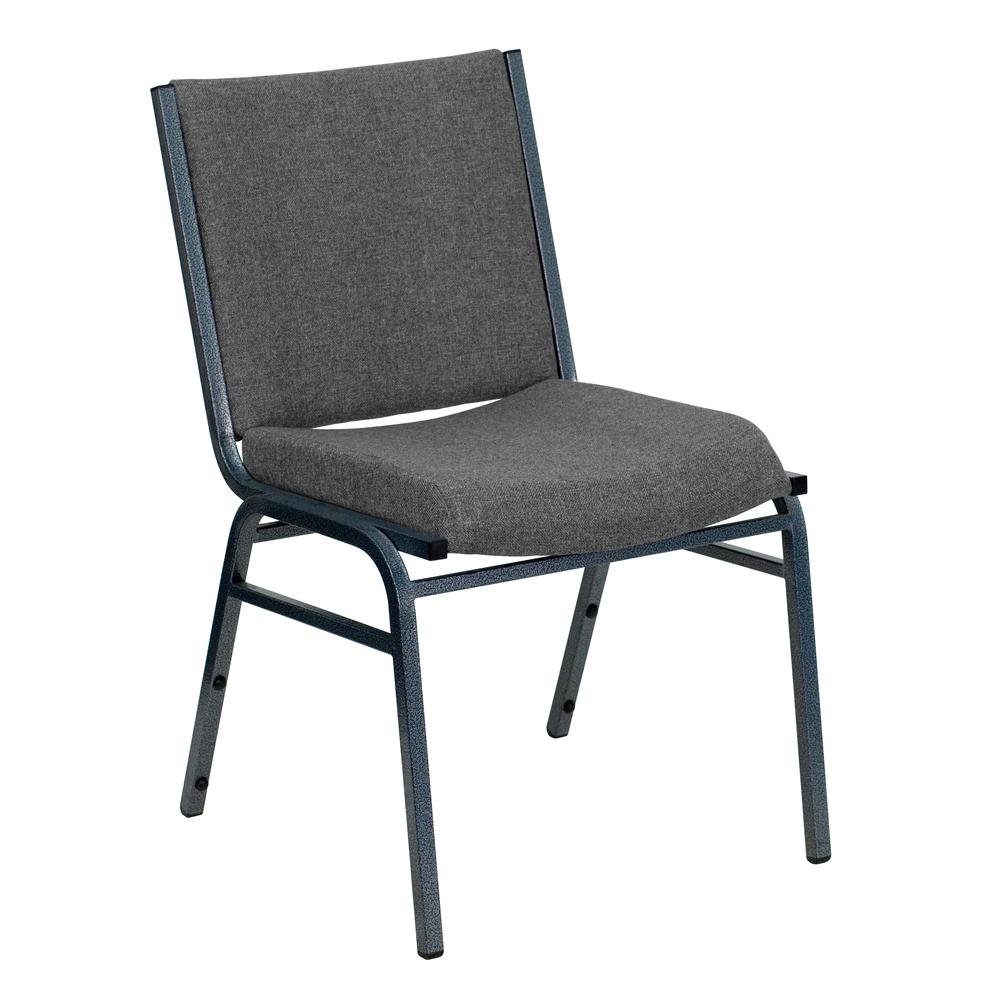 HERCULES Series Heavy Duty Gray Fabric Stack Chair