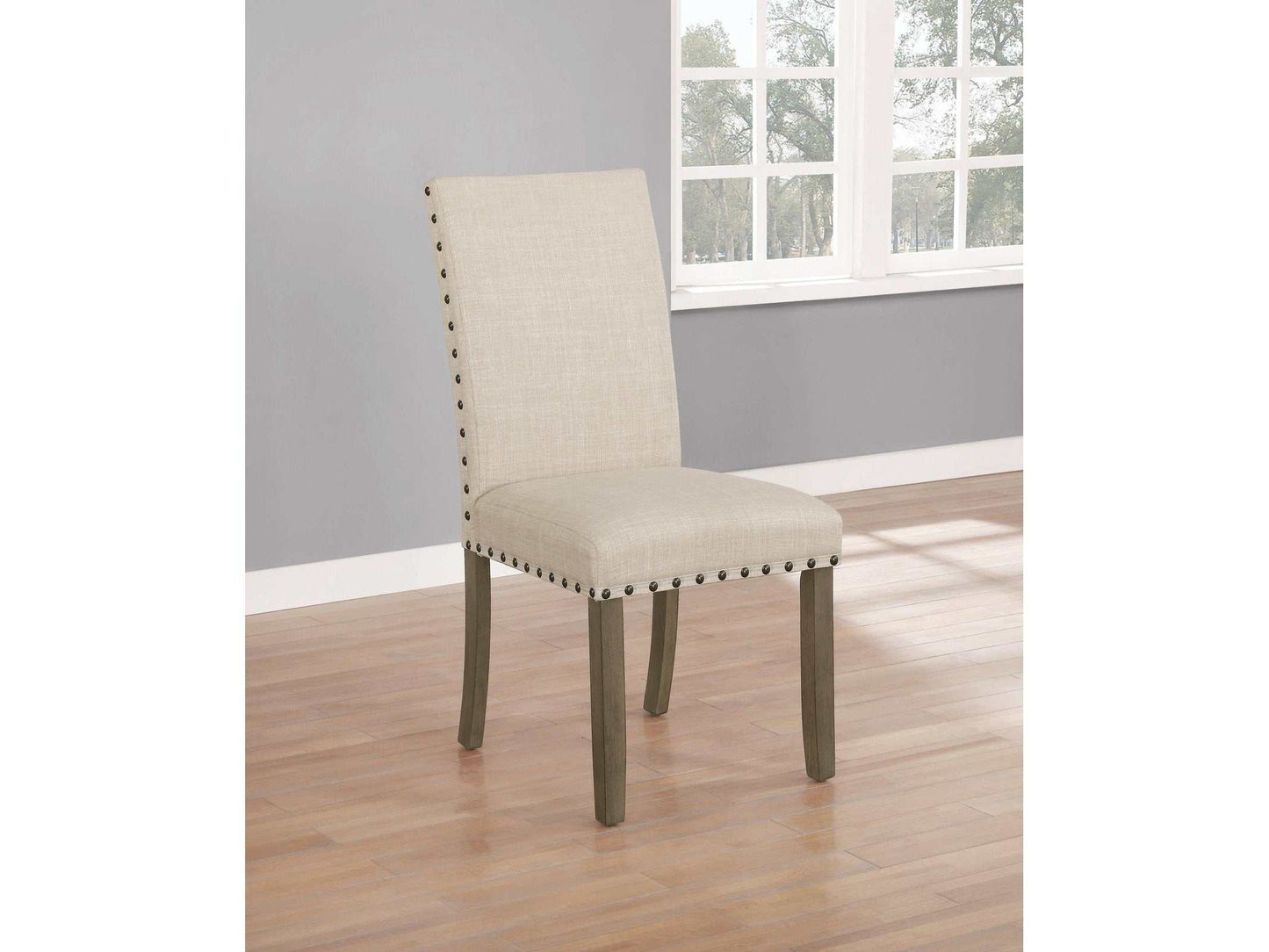 Coleman Beige & Rustic Brown Side Chairs (Set Of 2)