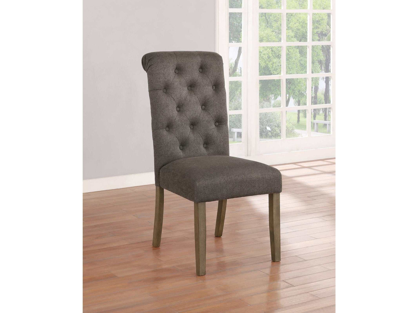 Jonell Rustic Brown And Grey Side Chairs (Set Of 2)