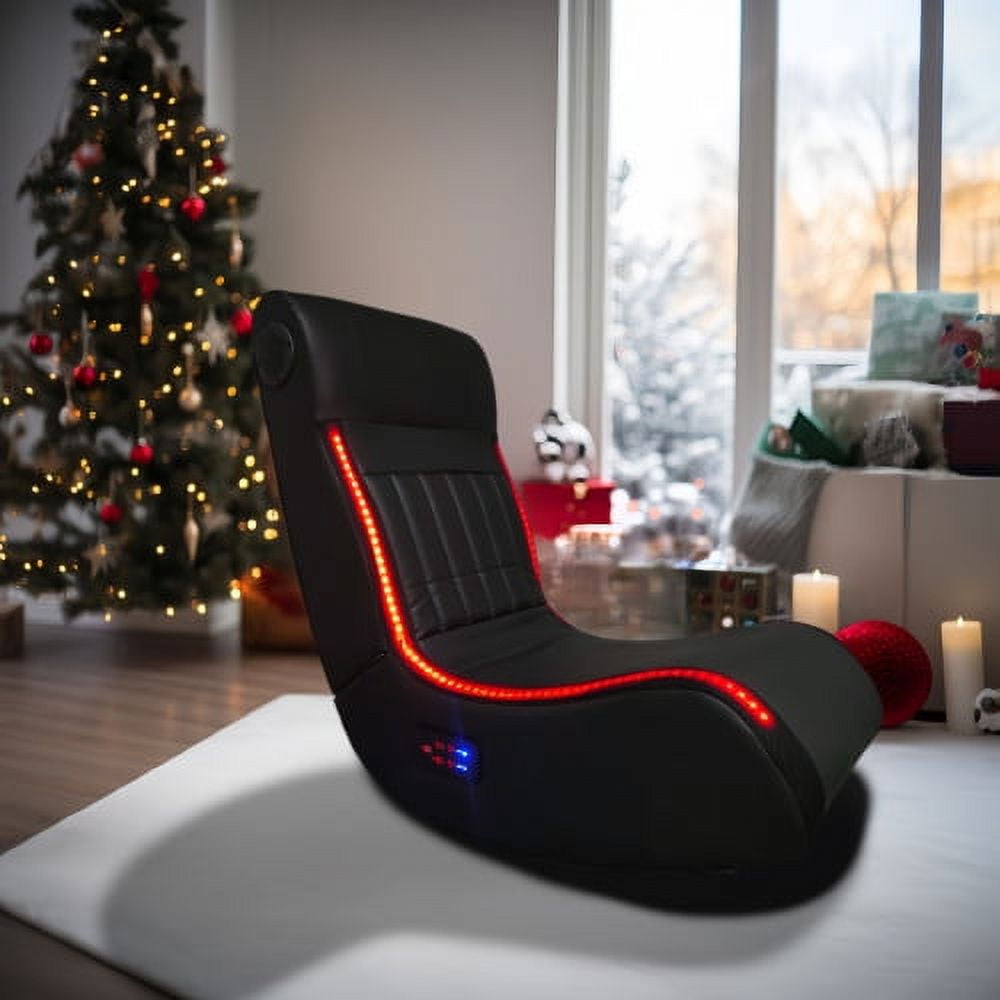 Foldable Gaming Chair With Onboard Speakers, LED Strip Lighting