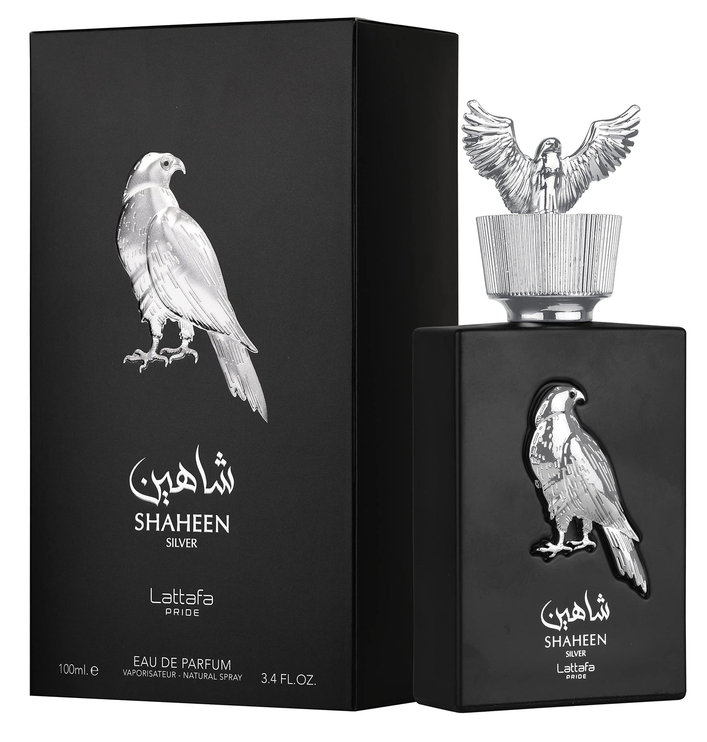 Shaheen Silver by Lattafa Eau De Parfum Spray 3.4 oz
