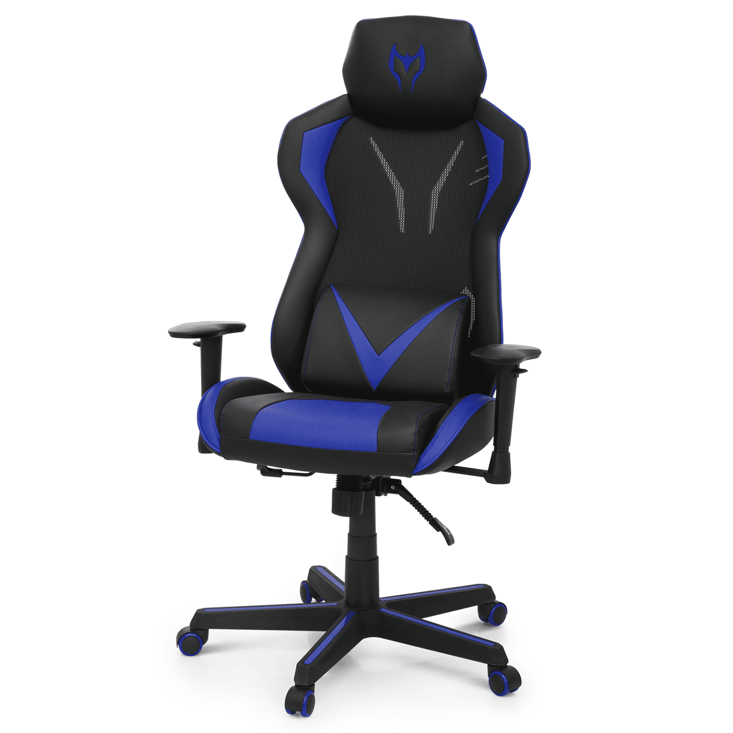 Magshion Gaming Chair Racing Office Computer Ergonomic Video Game Chair Height Adjustable Swivel Recliner with Headrest and Lumbar Pillow Esports Chair, Blue