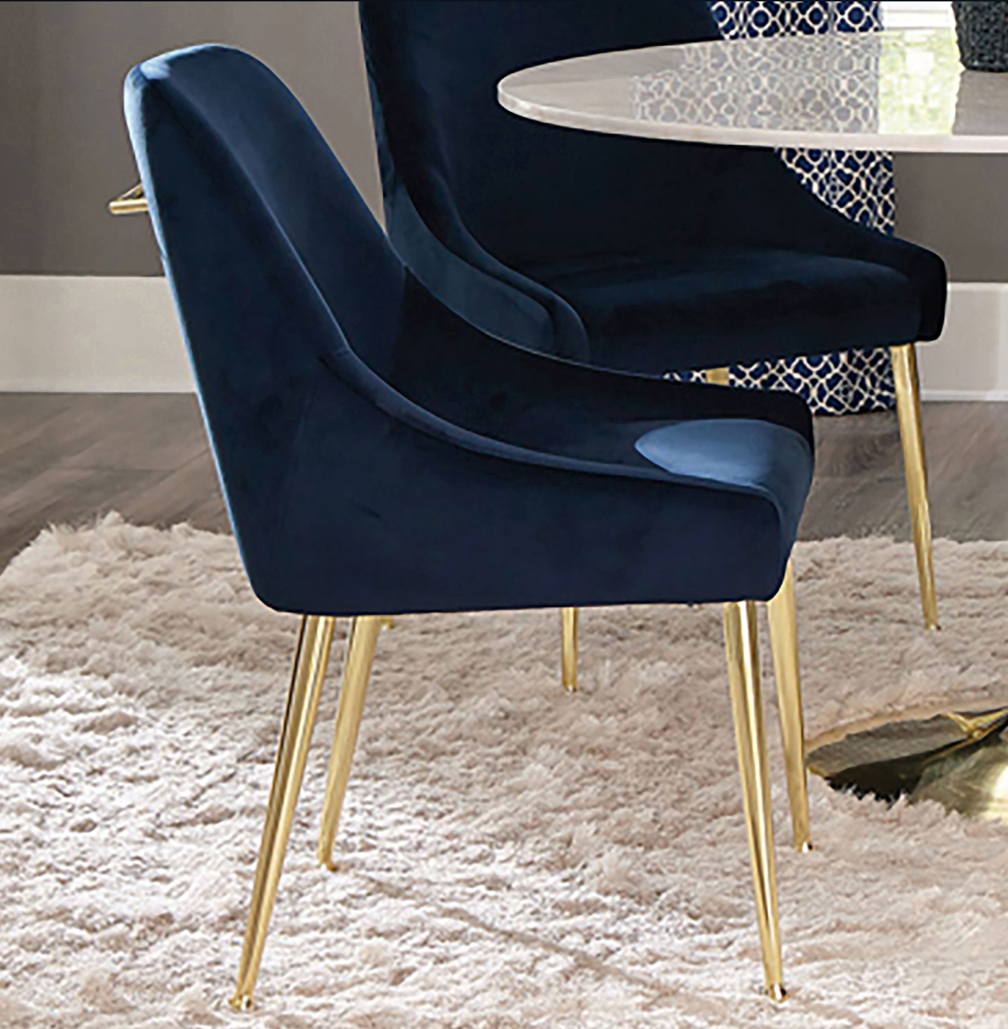 Mayette Parsons Wingback Dining Side Chairs Ivory