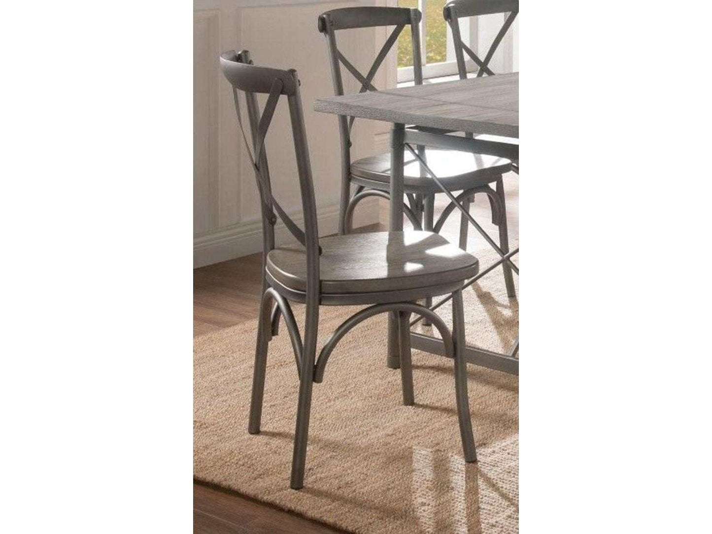 Kaelyn II Side Chair in Gray Oak and Sandy Gray (Set of 2) - Ornate Home