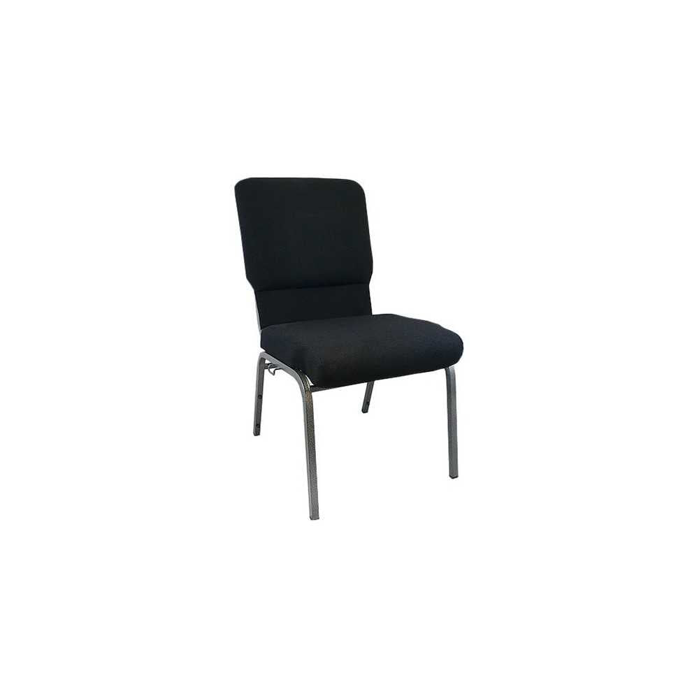 Advantage Black Church Chair 18.5 in. Wide