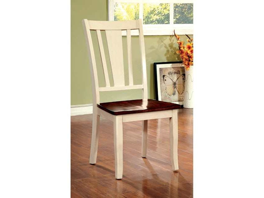 Dover Vintage White/Cherry Side Chair (Set of 2)