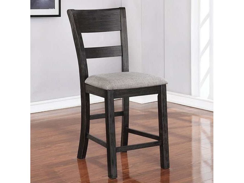 Sania Antique Black Counter Height Side Chair (Set of 2)