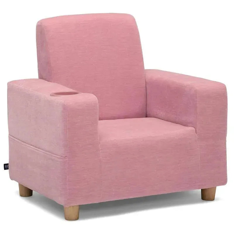 Delta Children - Gap Upholstered Kids Chair, Pink Blush