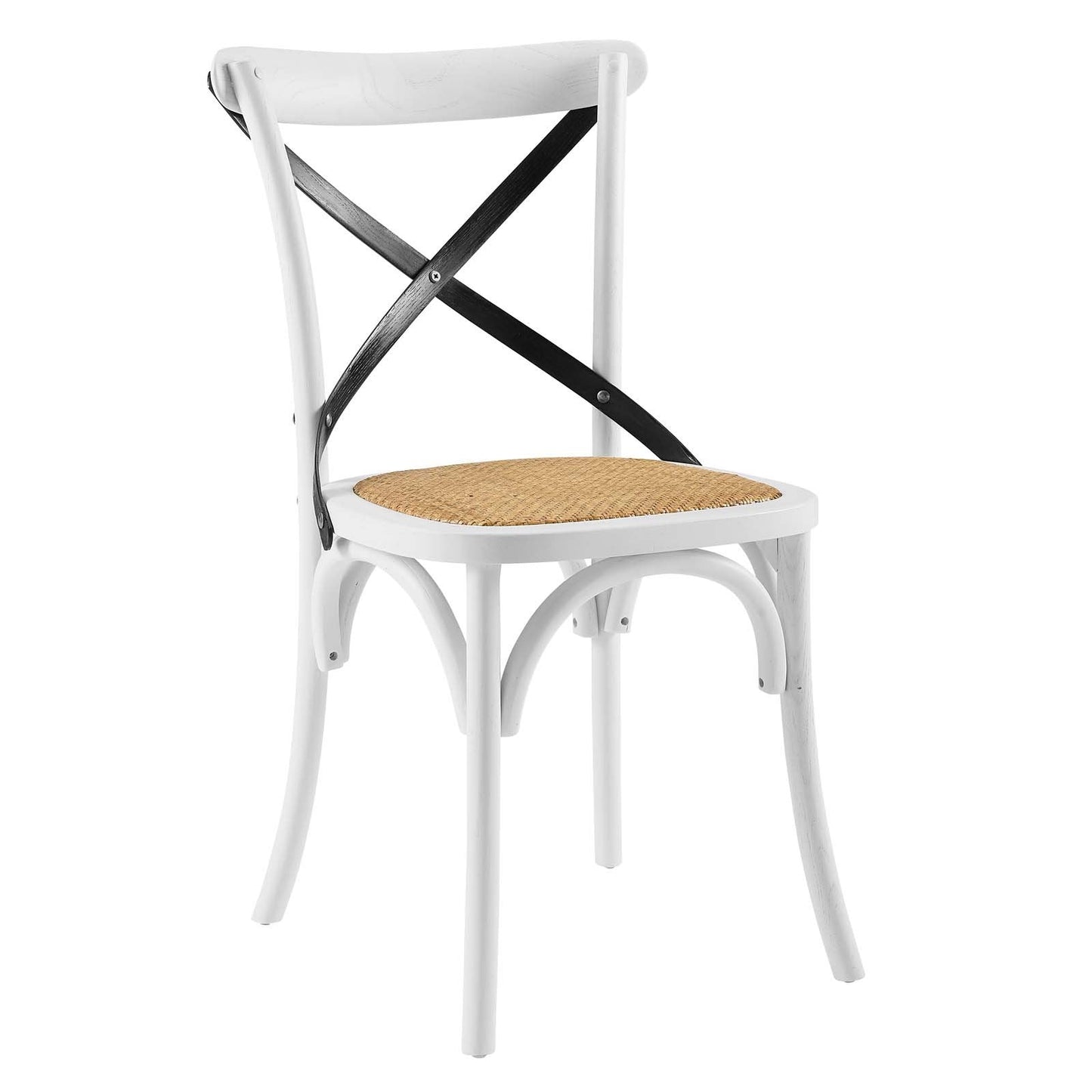 Gear Dining Side Chair White Black