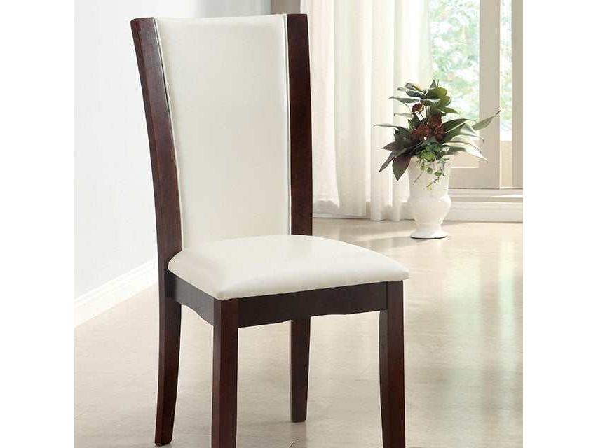 Manhattan Dark Cherry/White Side Chair (Set of 2)