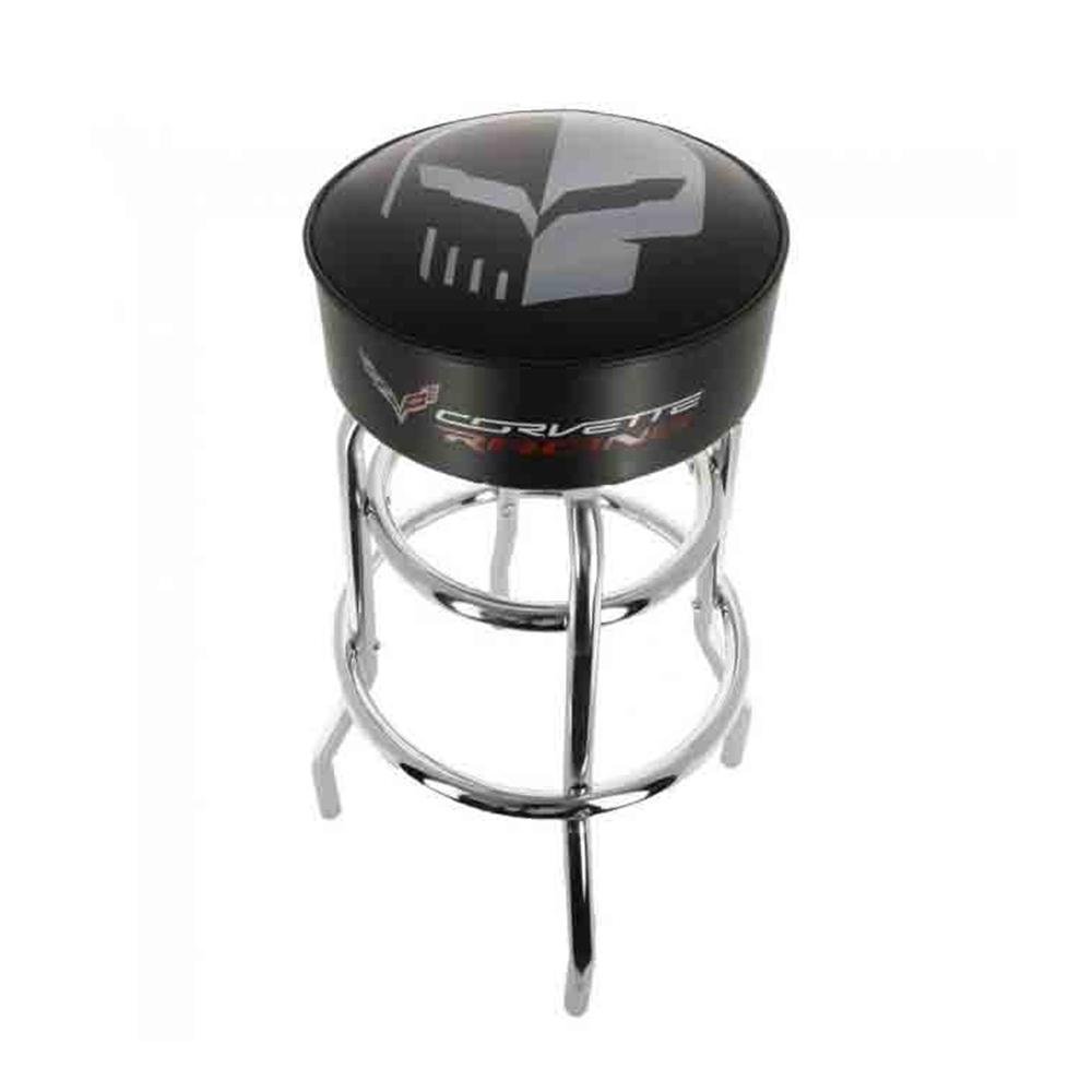 C7 Corvette Racing Silver Jake Counter/Pub Stool