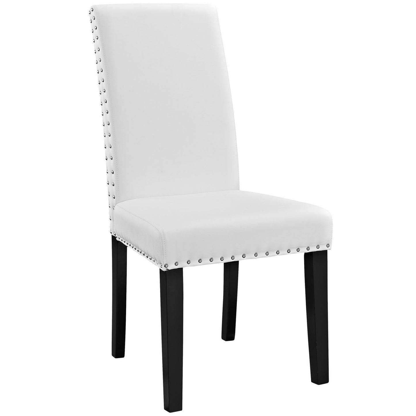 Parcel Dining Faux Leather Side Chair White