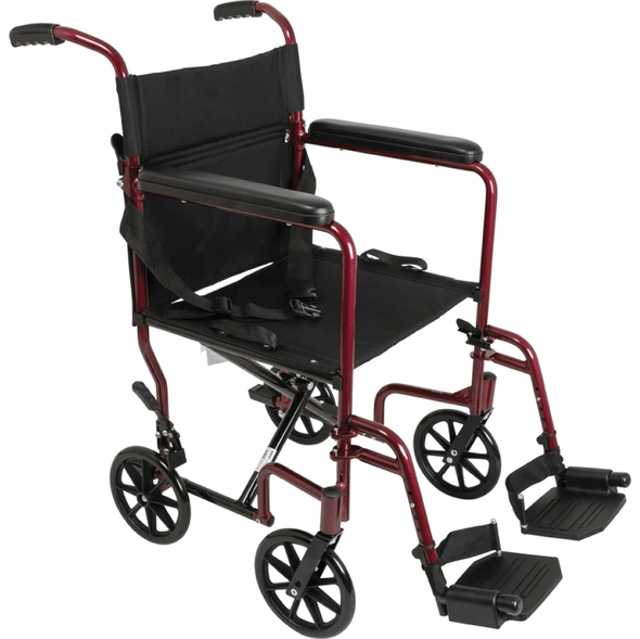ProBasics Aluminum 19" Transport Chair with Footrests