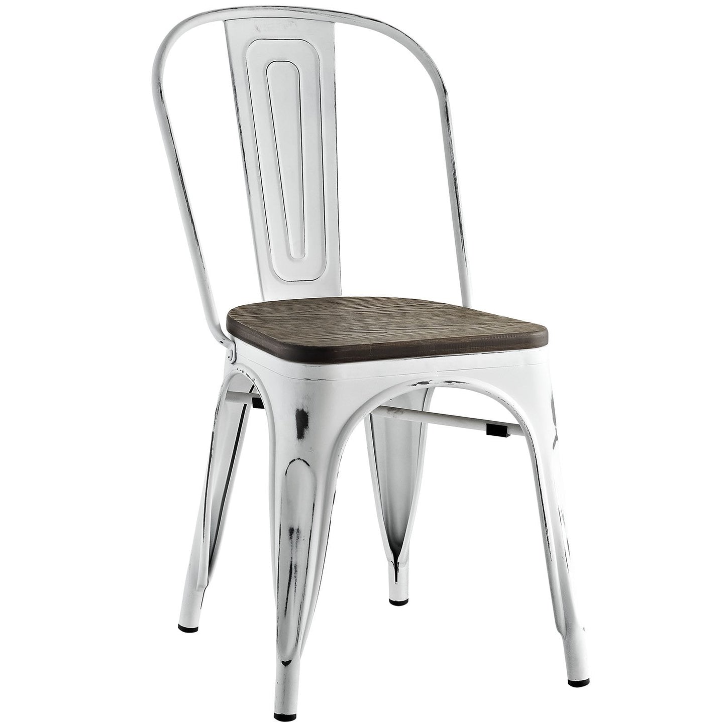 Promenade Bamboo Side Chair White