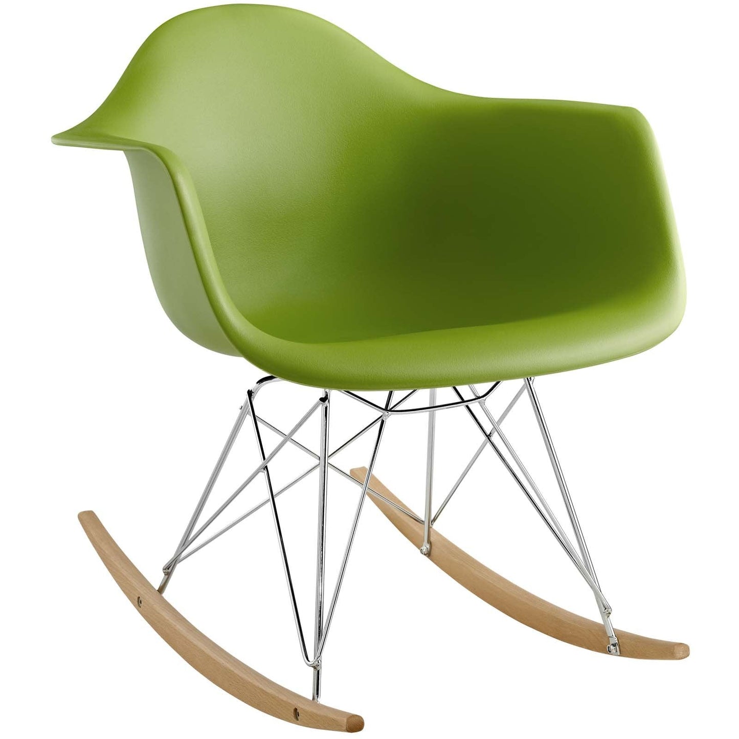 Rocker Plastic Lounge Chair Green