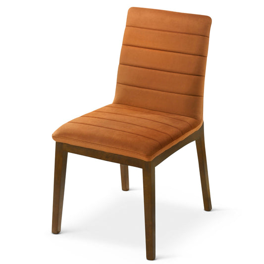 Isley Burnt Orange Velvet Dining Chair