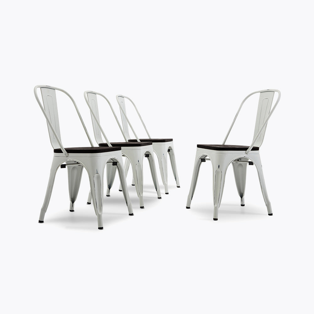 Alexander Dining Chair w/ Wood Seat (Set of 4)