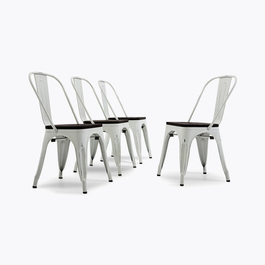 Alexander Dining Chair w/ Wood Seat (Set of 4)