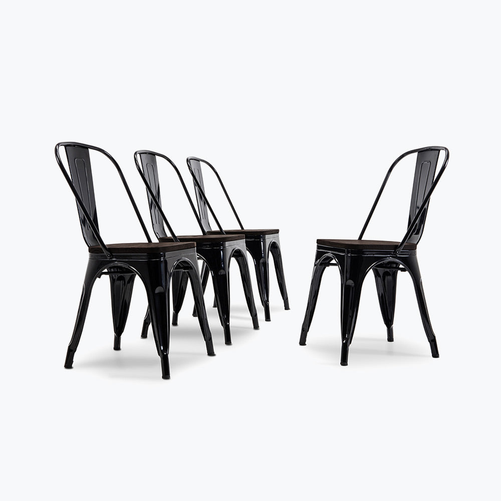 Alexander Dining Chair w/ Wood Seat (Set of 4)