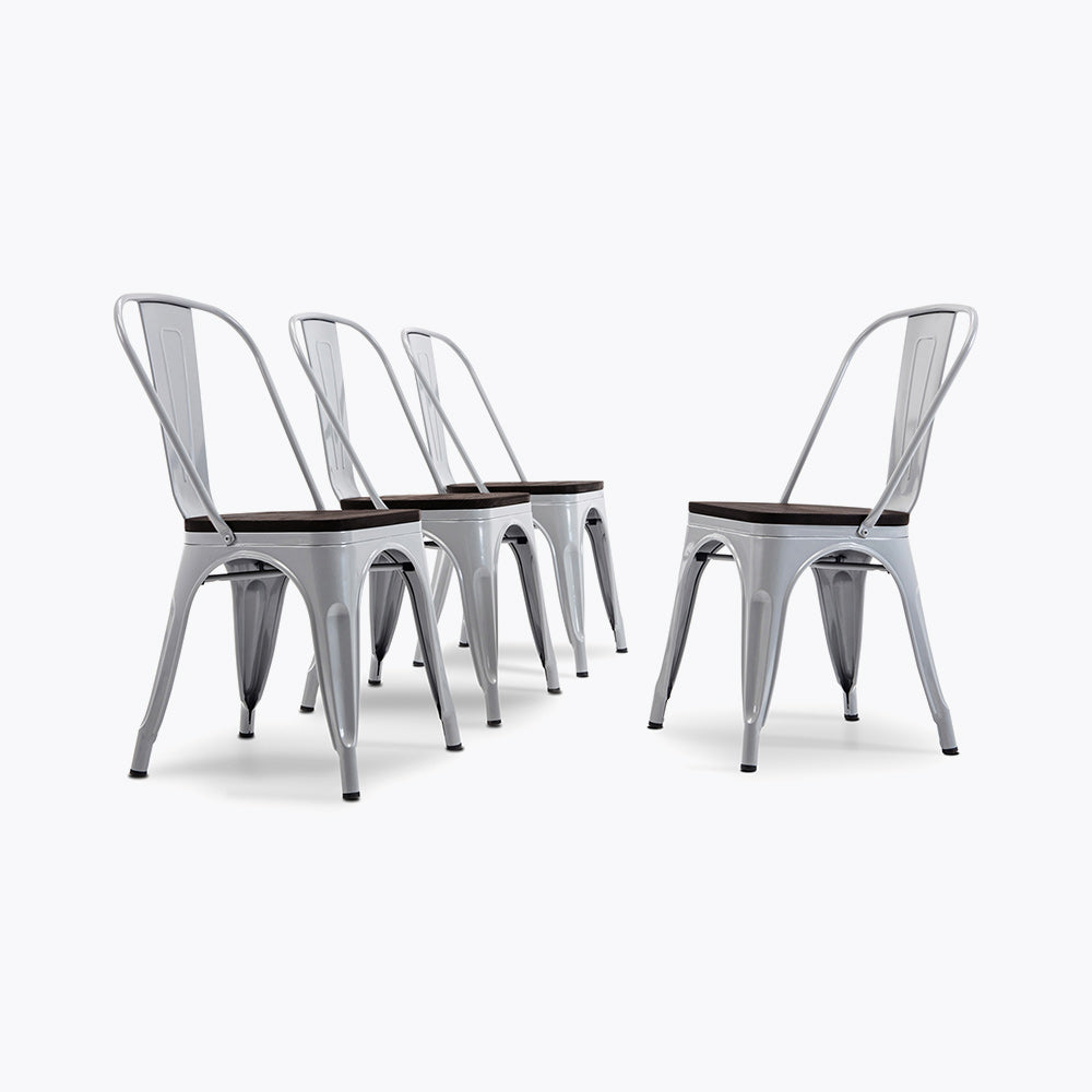 Alexander Dining Chair w/ Wood Seat (Set of 4)