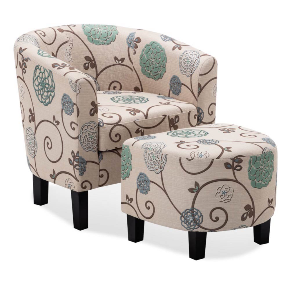Lydia Chair with Ottoman Set