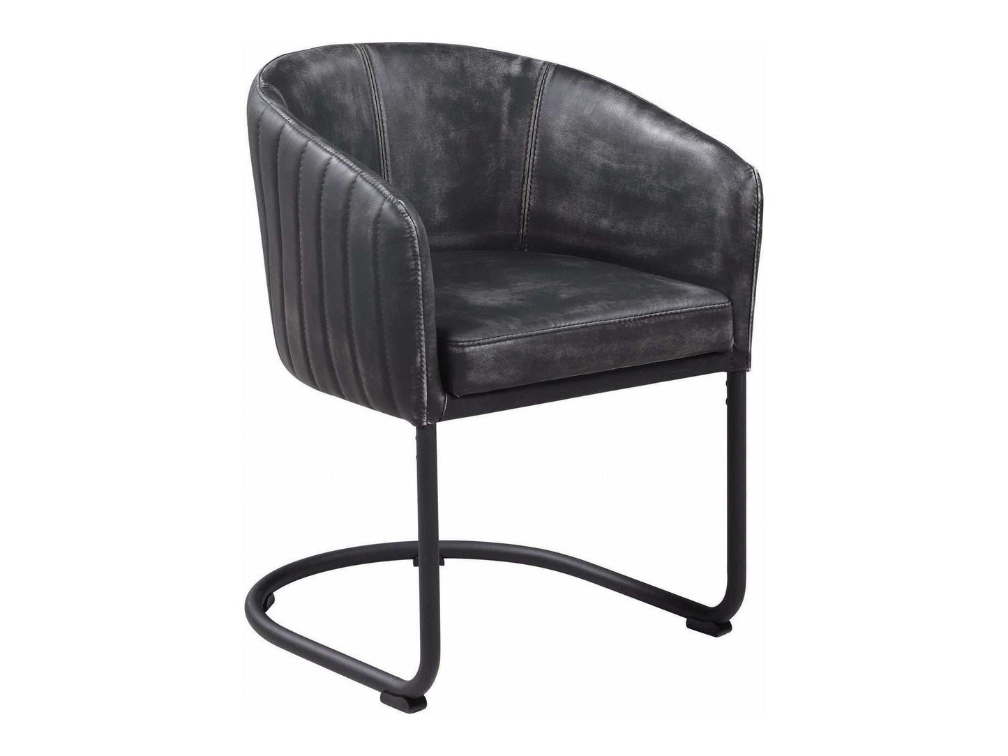 Aviano Anthracite & Matte Black Dining Chair