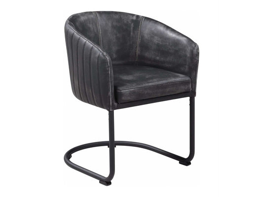 Aviano Anthracite & Matte Black Dining Chair