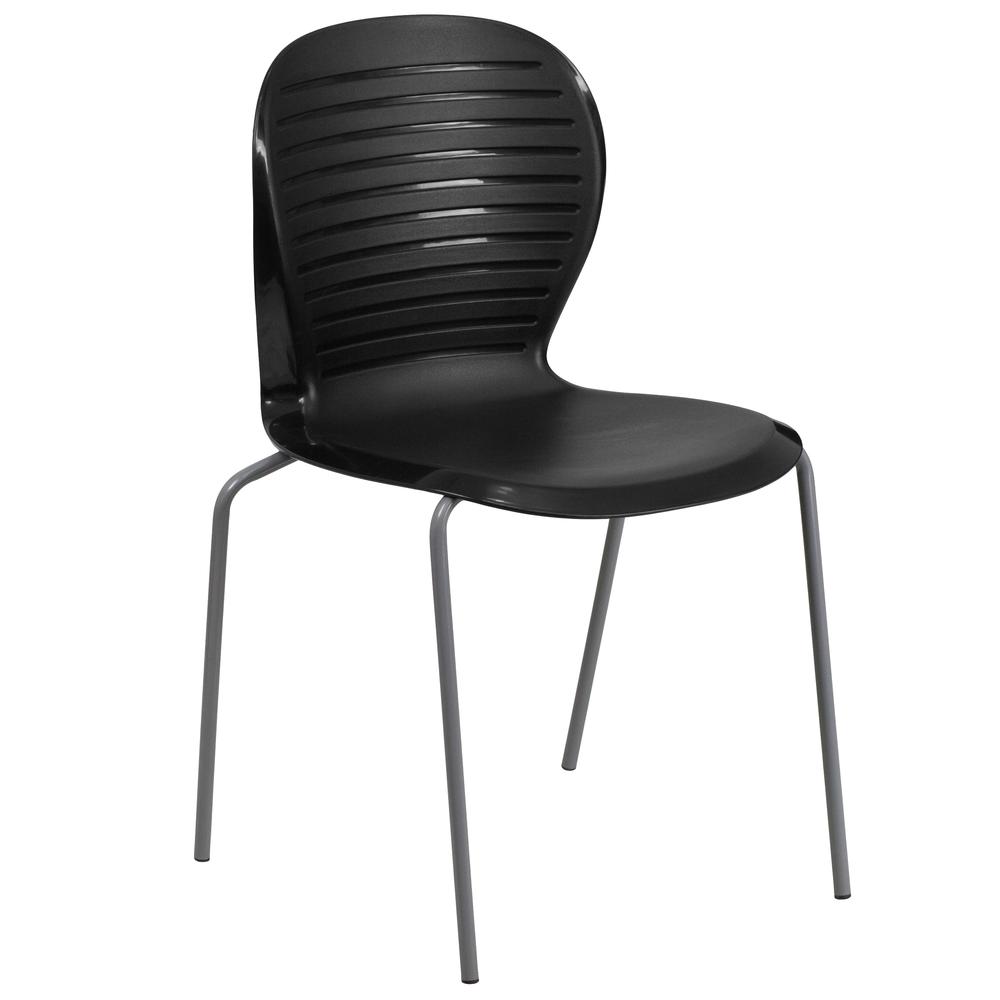 HERCULES Series 551 lb. Capacity Black Stack Chair
