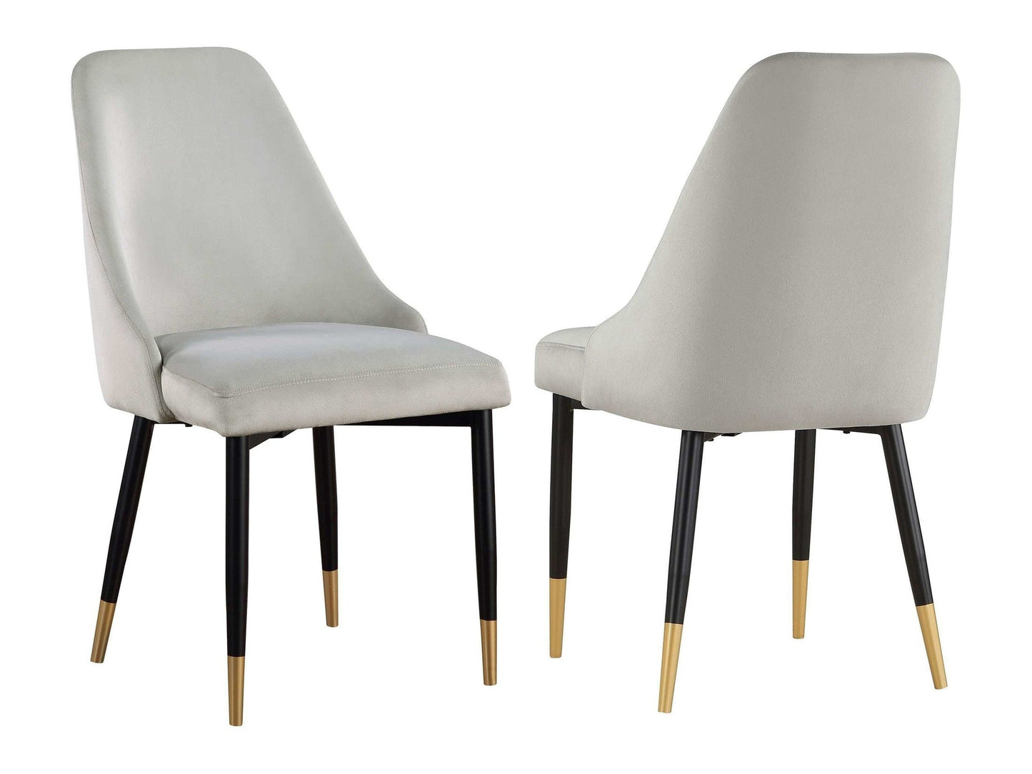 Gabrielle Grey / Black Side Chair