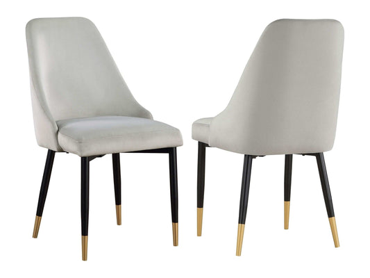 Gabrielle Grey / Black Side Chair