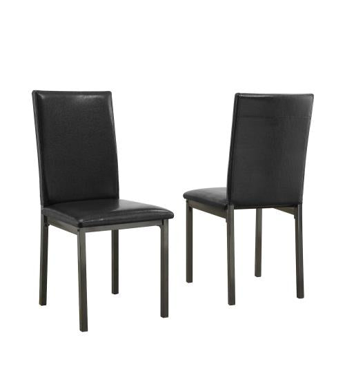Garza Upholstered Dining Chairs Black (Set of 2)