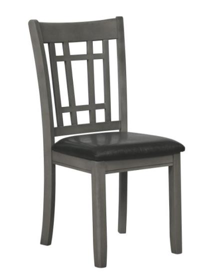 Lavon Padded Dining Side Chairs Espresso and Medium Grey (Set of 2)
