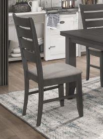 Dalila Ladder Back Side Chair (Set of 2) Grey and Dark Grey