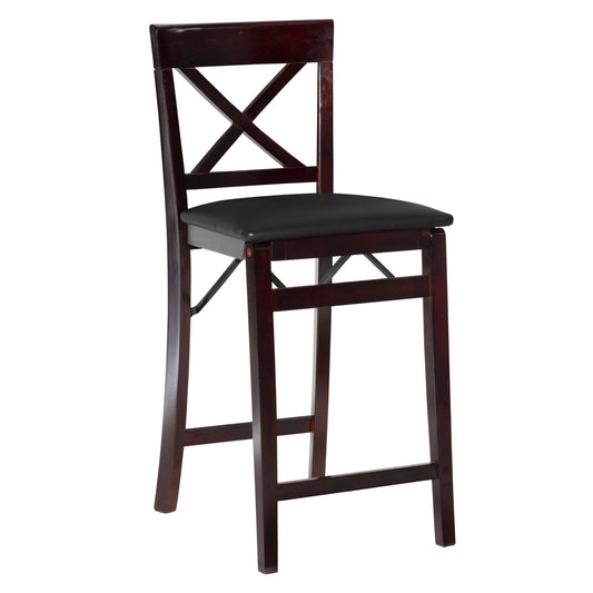 Triena 24 In X Back Folding Counter Stool