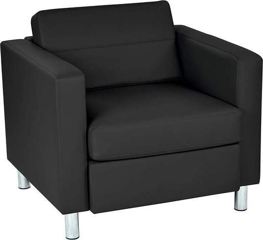 OSP Home Furnishings Pacific Seating, Armchair, Dillon Black Faux Leather - $150