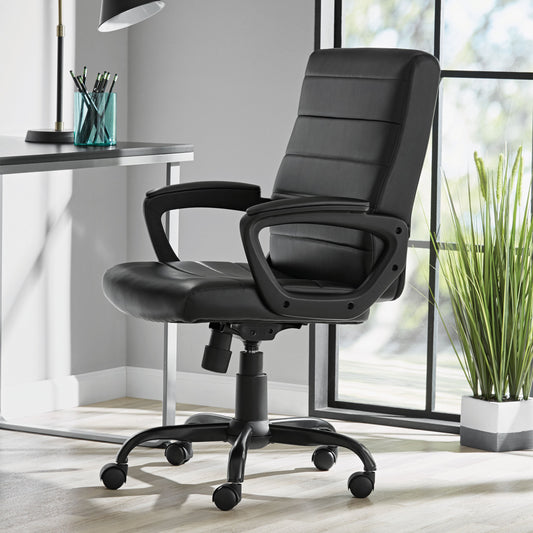 Executive Mid-Back Bonded Leather Office Chair