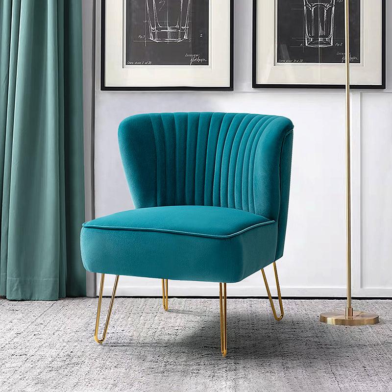 Ainhoa Velvet Tufted Back Accent Chair - Hulala Home