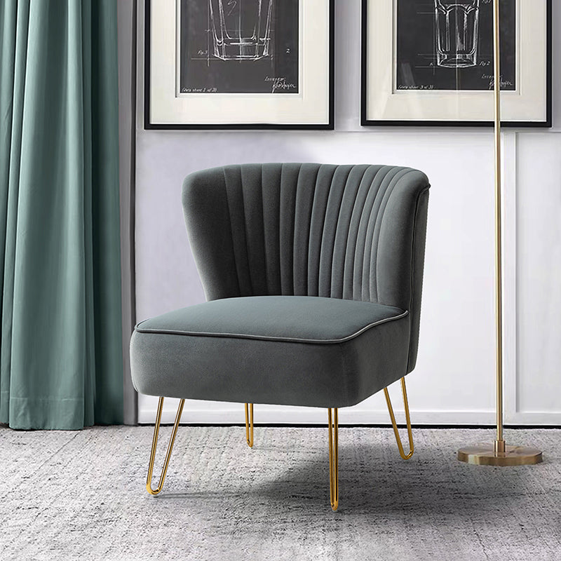 Ainhoa Velvet Tufted Back Side Chair