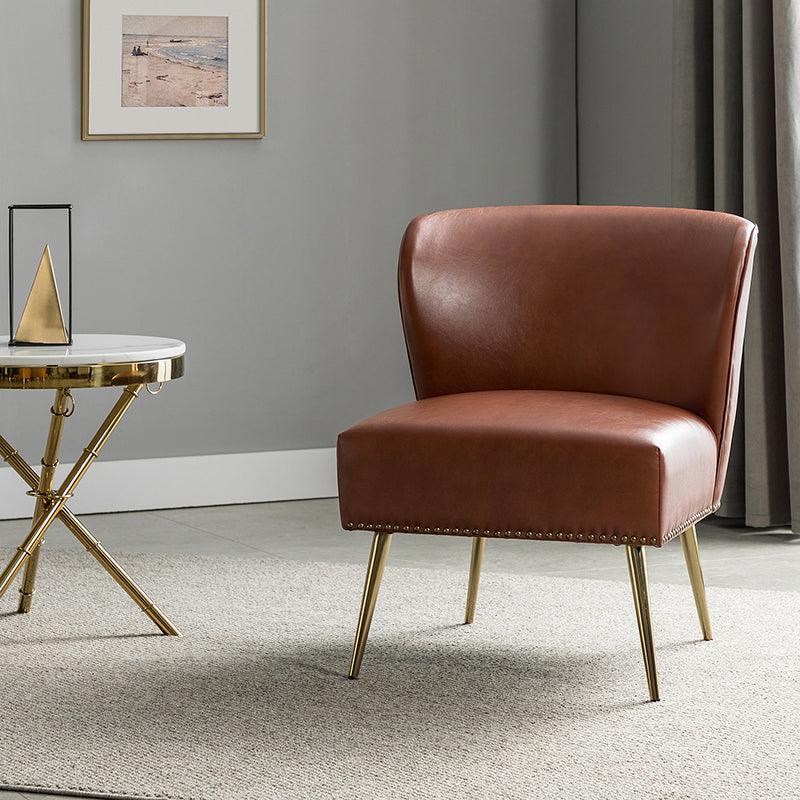 Angela Leather Side Chair - Hulala Home
