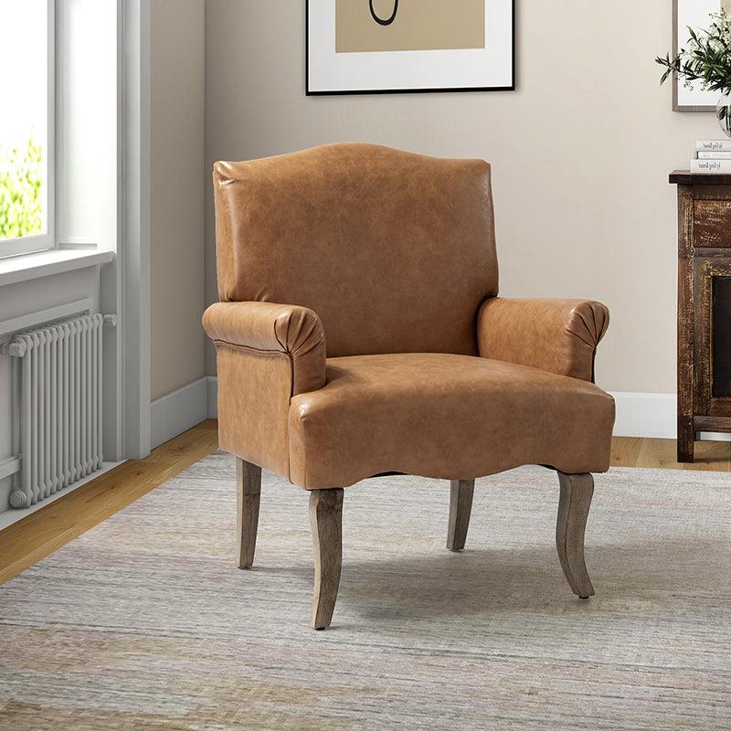 Austin Vegan Leather Armchair - Hulala Home