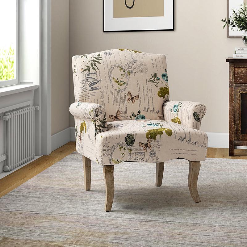 Austin Floral Fabric Armchair - Hulala Home