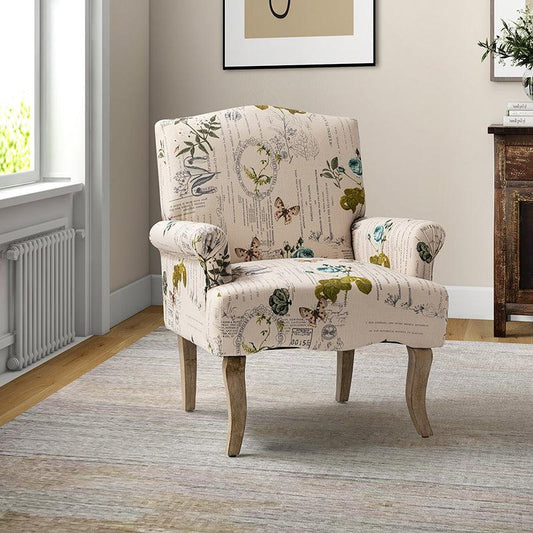 Austin Floral Fabric Armchair - Hulala Home