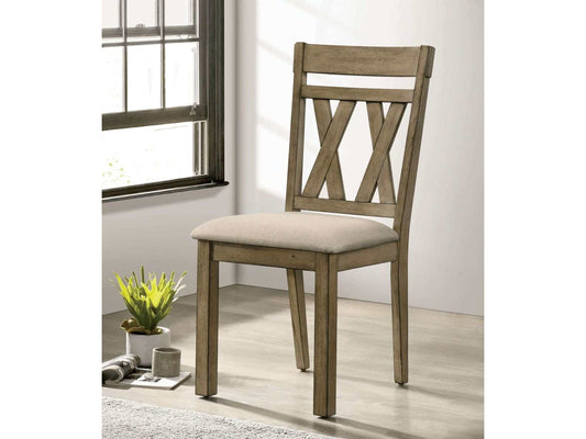 Templemore Light Brown & Beige Dining Room Chair (Set of 2)