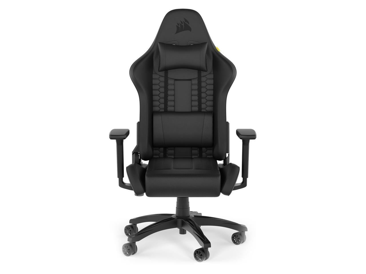 Corsair TC100 RELAXED Gaming Chair - Leatherette - Memory Foam, Steel, Nylon - Black CF-9010050-WW
