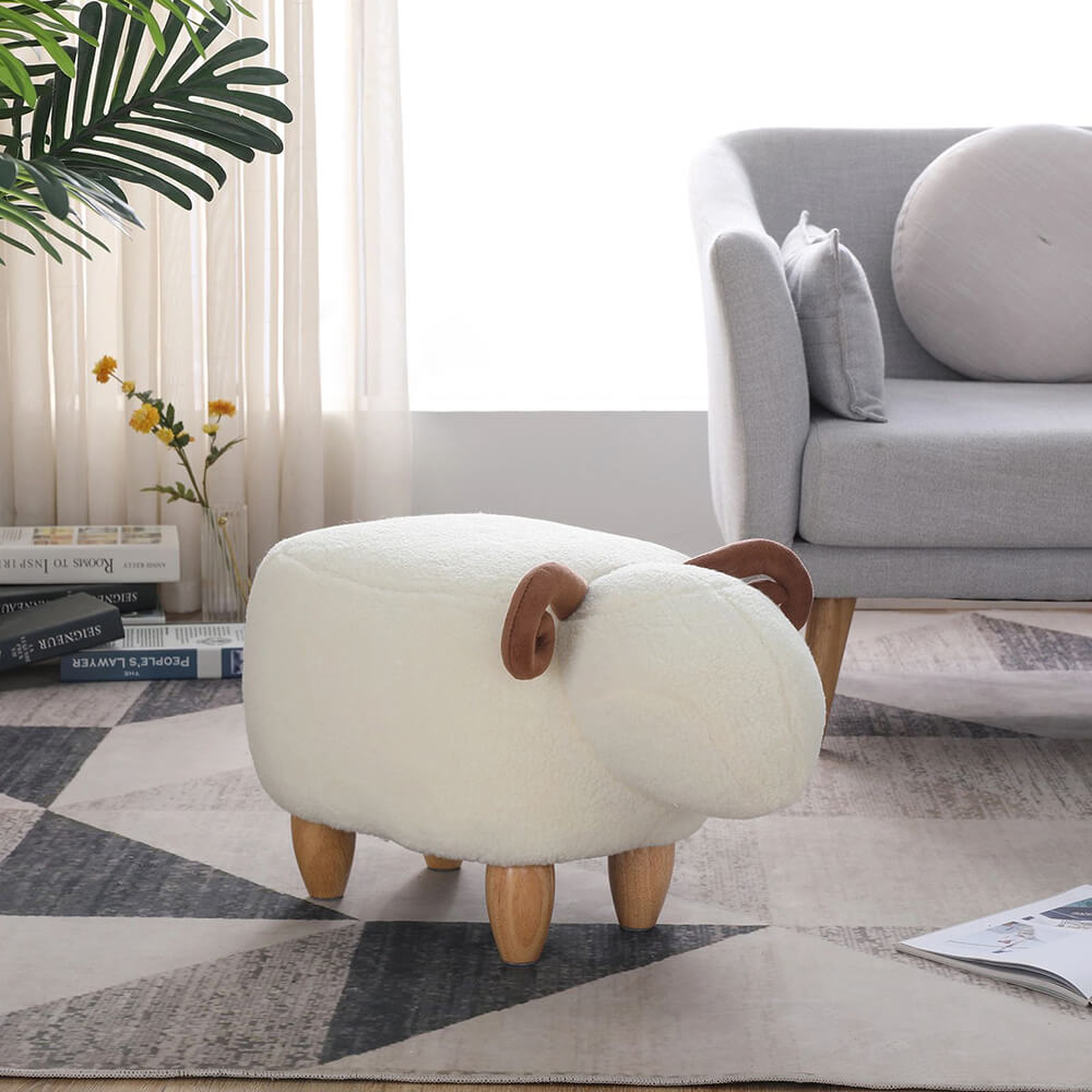 Decorative Kids Little Sheep Footstool