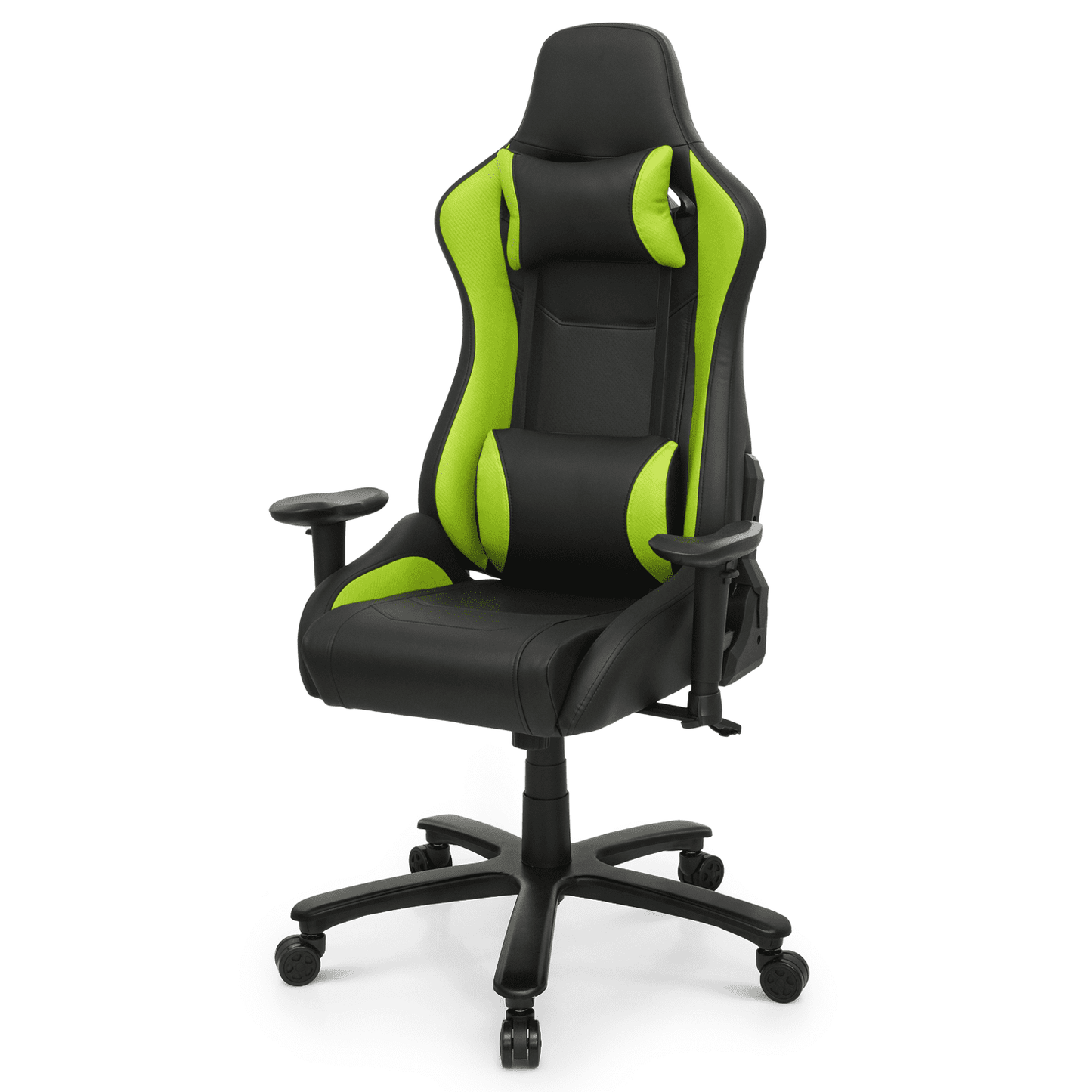 Magshion Gaming Chair Racing Office Computer Ergonomic Game Chair with Headrest and Lumbar Pillow, Seat Height Adjustable Swivel Recliner Chair, Green