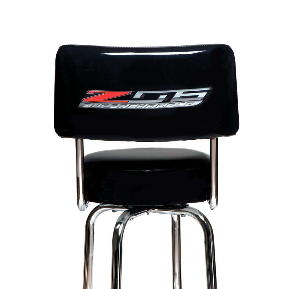 Corvette Counter/Pub Stool w/Back : C7 Z06