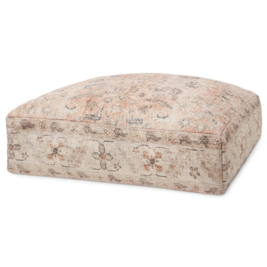 Loloi Pouf LPF0020, Blush/Multi