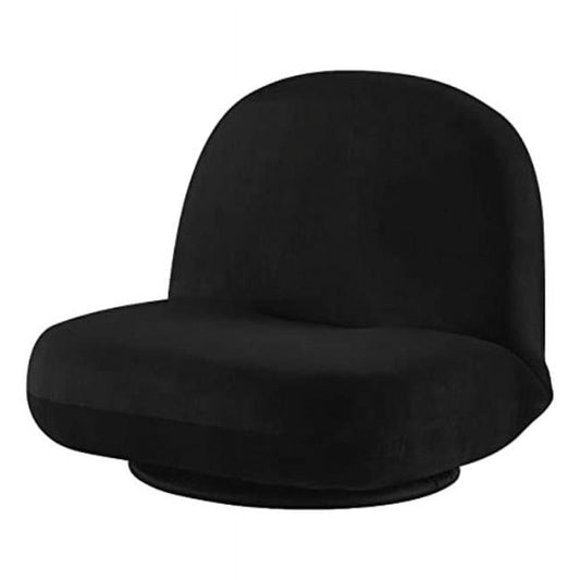 Posh Living Saeed Plush Recliner/Floor Chair Black